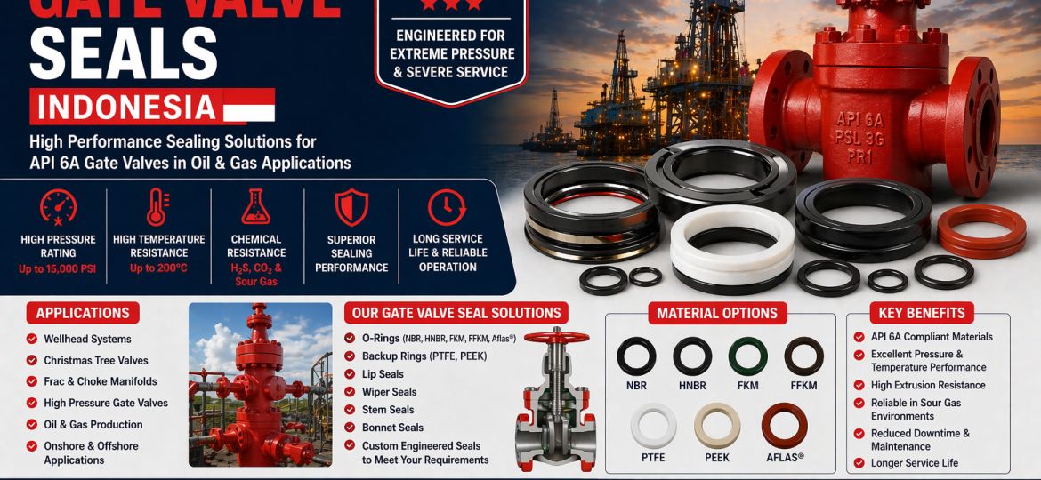 API 6A Gate Valve Seals Indonesia - Global Seals Tech